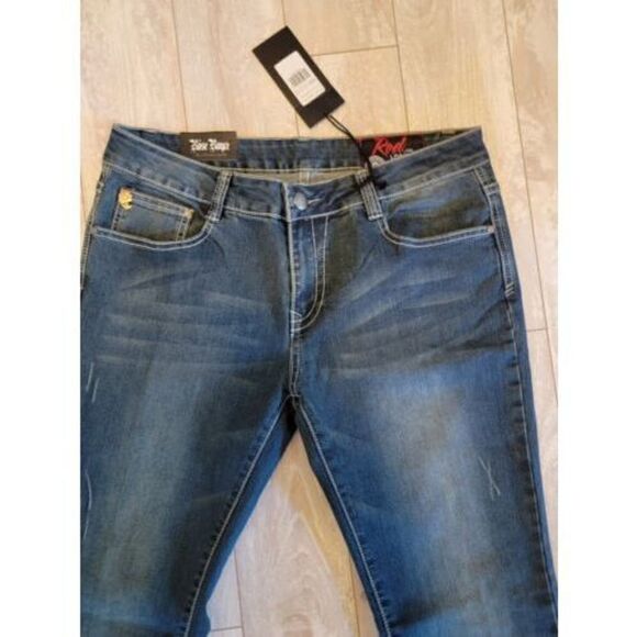 Red Label London Rose Royce Jr. Bootcut Jeans Denim Blue 31‎ (13/14) NWT - Picture 3 of 8